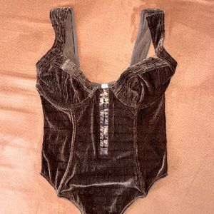 Urban Outfitters Corduroy Bodysuit Size M